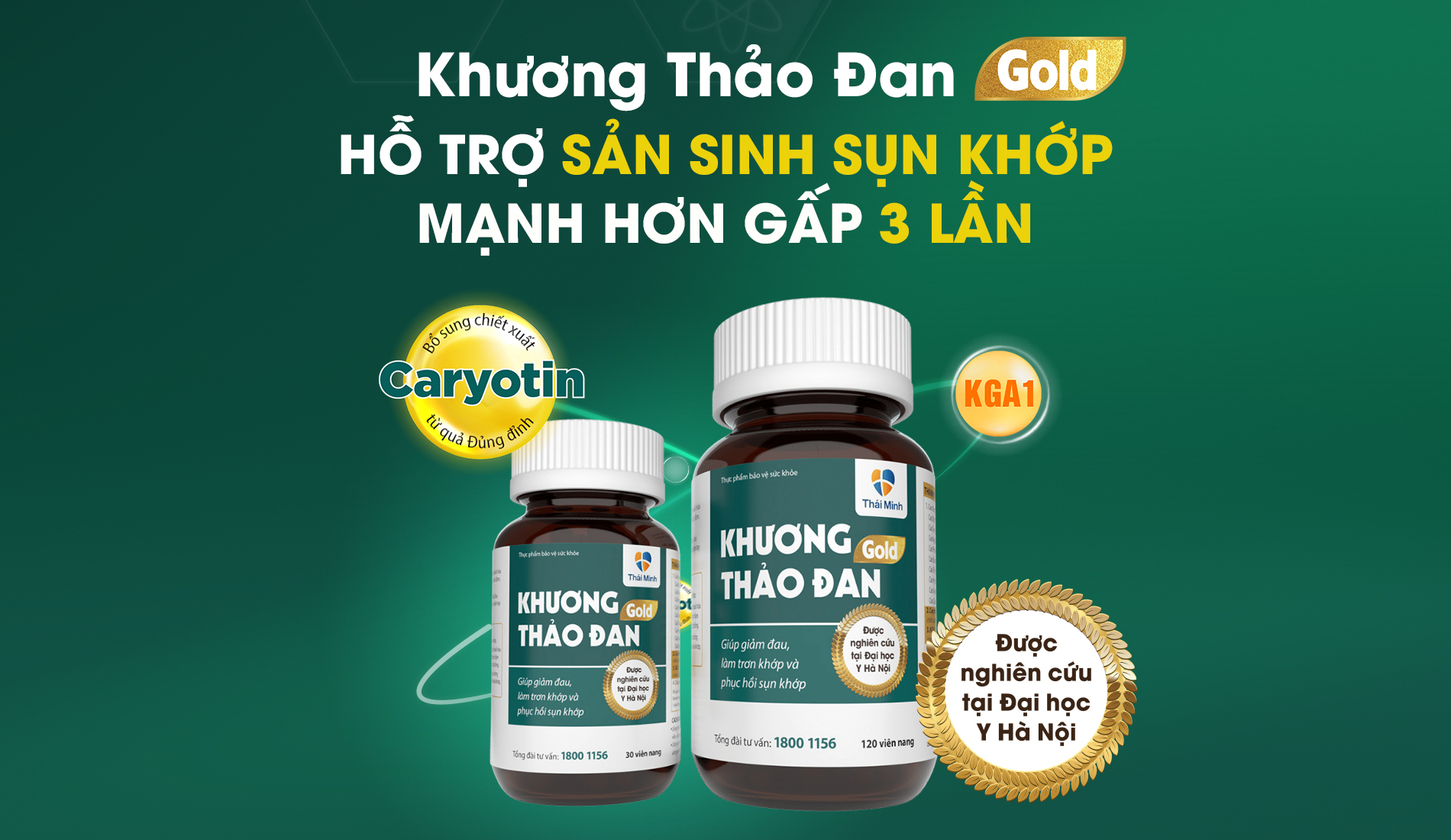 Viên xương khớp Khương Thảo Đan GOLD - Phiên bản ĐỘT PHÁ MỚI từ Khương Thảo Đan!